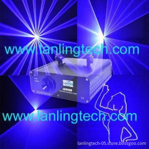 300mW DJ ILDA Blue Animation Laser Stage Light Projector with Scanner